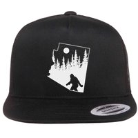 Bigfoot Arizona Pride Funny Sasquatch Arizona Map Distressed Flat Bill Trucker Hat