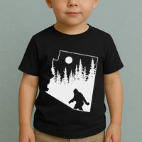 Bigfoot Arizona Pride Funny Sasquatch Arizona Map Distressed Toddler T-Shirt