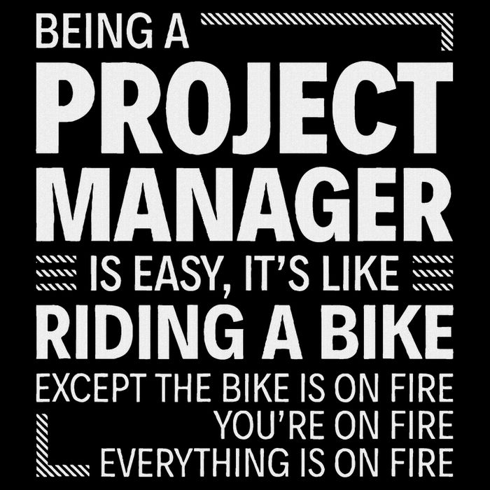 Being A Project Manager Is Easy It's Like Riding A Bike 16 in Basic Backpack