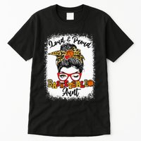 Basketball Aunt Proud and Stylish with a Messy Bun Tall T-Shirt
