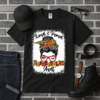 Basketball Aunt Proud and Stylish with a Messy Bun Tall T-Shirt