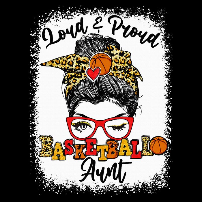 Basketball Aunt Proud and Stylish with a Messy Bun Mesh Reversible Basketball Jersey Tank