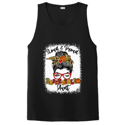 Basketball Aunt Proud and Stylish with a Messy Bun PosiCharge Competitor Tank