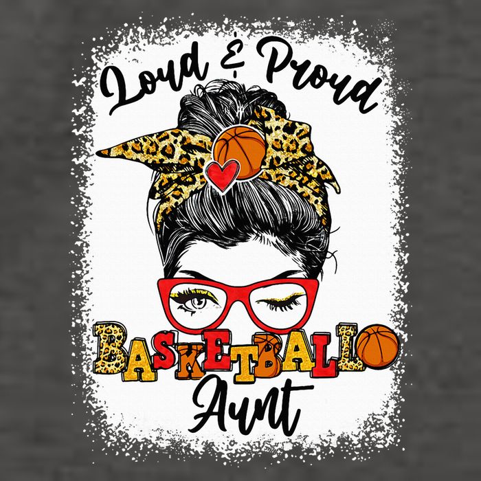 Basketball Aunt Proud and Stylish with a Messy Bun Vector Backpack