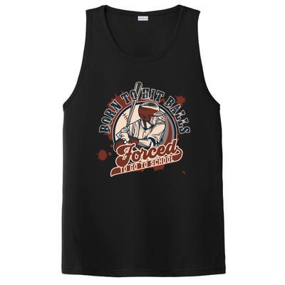 Born And Play Baseball Forced To Go To School A Sport Lover Gift PosiCharge Competitor Tank