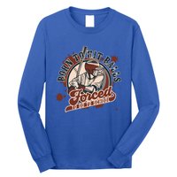 Born And Play Baseball Forced To Go To School A Sport Lover Gift Long Sleeve Shirt