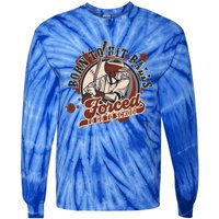 Born And Play Baseball Forced To Go To School A Sport Lover Gift Tie-Dye Long Sleeve Shirt