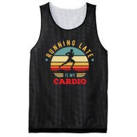 Bodybuilder And Powerlifting For Running Late Is My Cardio Mesh Reversible Basketball Jersey Tank