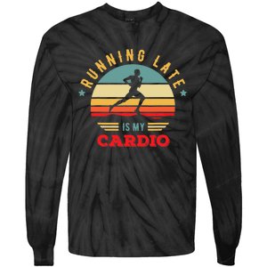 Bodybuilder And Powerlifting For Running Late Is My Cardio Tie-Dye Long Sleeve Shirt