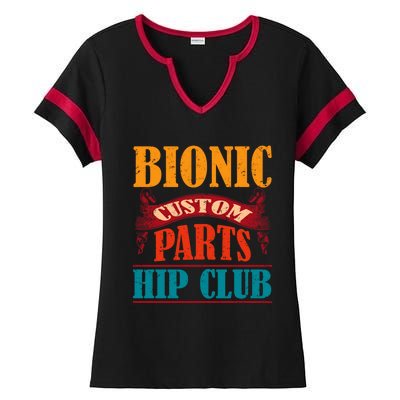 Bionic Aftermarket Parts Design Gift Knee And Hip Replacement Gift Ladies Halftime Notch Neck Tee