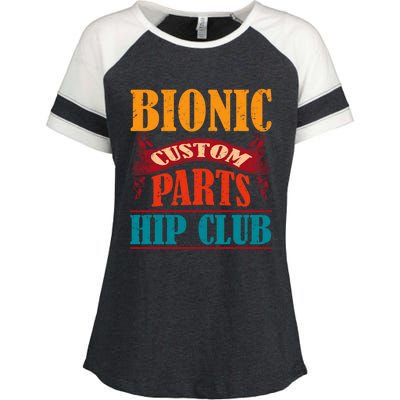 Bionic Aftermarket Parts Design Gift Knee And Hip Replacement Gift Enza Ladies Jersey Colorblock Tee