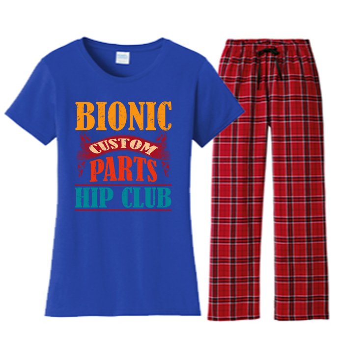 Bionic Aftermarket Parts Design Gift Knee And Hip Replacement Gift Women's Flannel Pajama Set