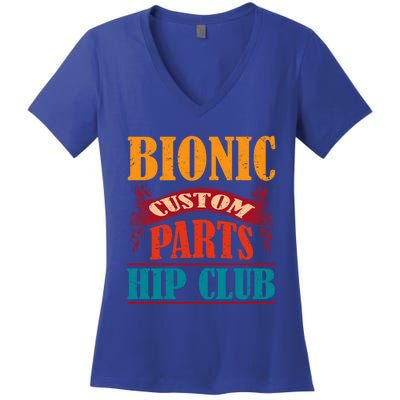 Bionic Aftermarket Parts Design Gift Knee And Hip Replacement Gift Women's V-Neck T-Shirt