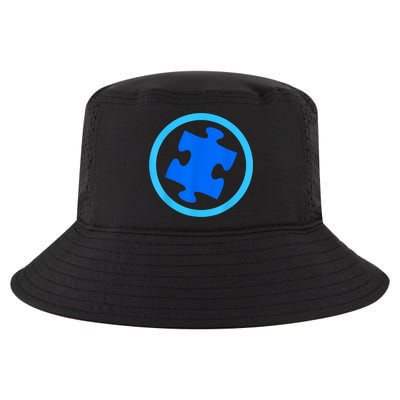 Blue Autism Puzzle for Autism Awareness Cool Comfort Performance Bucket Hat