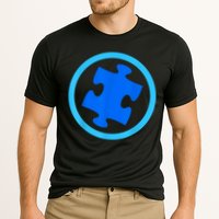 Blue Autism Puzzle for Autism Awareness Cooling Performance Crew T-Shirt
