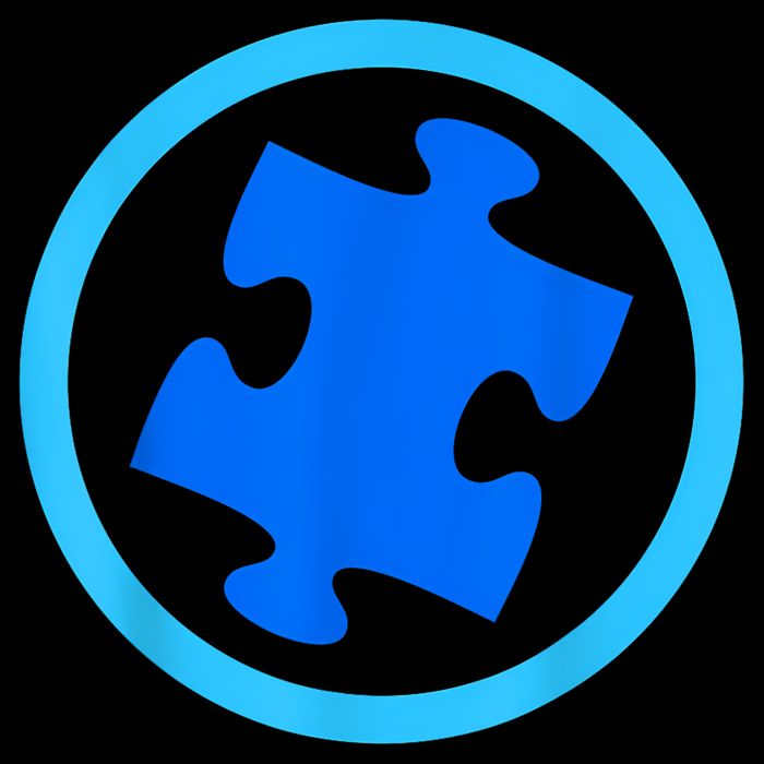 Blue Autism Puzzle for Autism Awareness Cooling Performance Crew T-Shirt