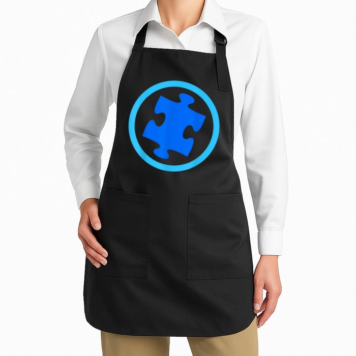 Blue Autism Puzzle for Autism Awareness Apron