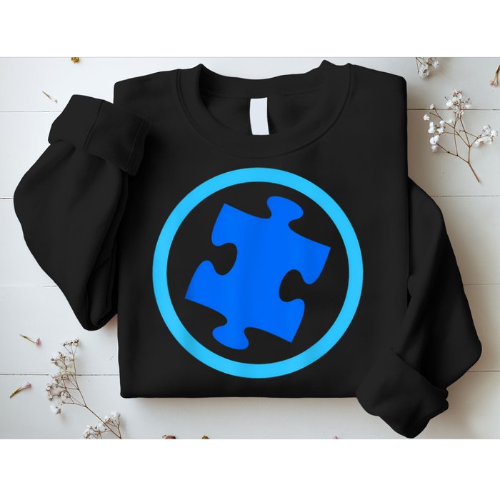 Blue Autism Puzzle for Autism Awareness Sweatshirt