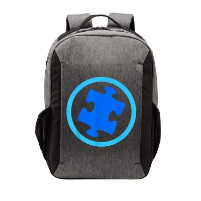 Blue Autism Puzzle for Autism Awareness Vector Backpack