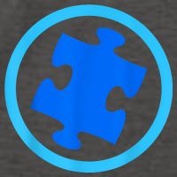 Blue Autism Puzzle for Autism Awareness Vector Backpack