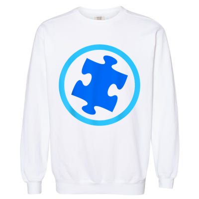 Blue Autism Puzzle for Autism Awareness Garment-Dyed Sweatshirt