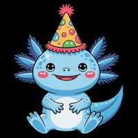 Birthday Axolotl Party Gift Bucket Hat