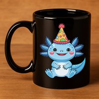 Birthday Axolotl Party Gift 11oz C Handle Ceramic Mug