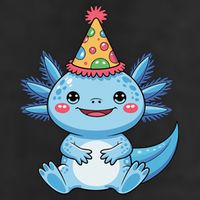 Birthday Axolotl Party Gift 11oz C Handle Ceramic Mug