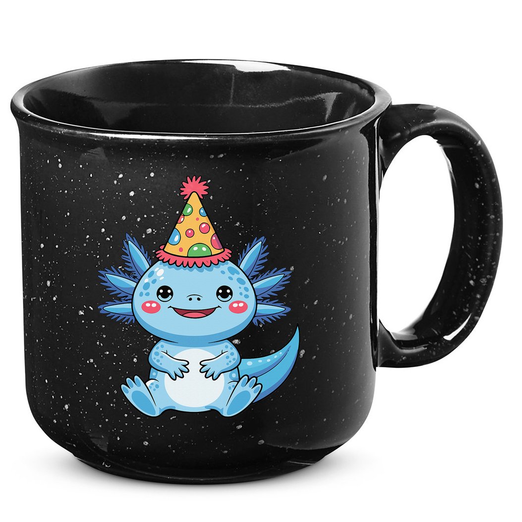 Birthday Axolotl Party Gift 15oz Campfire Ceramic Mug