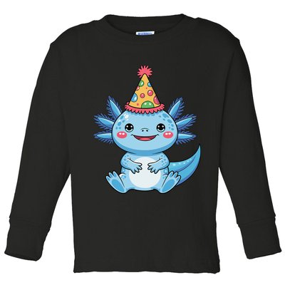 Birthday Axolotl Party Gift Toddler Long Sleeve Shirt