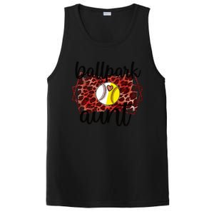 Ballpark Aunt Proud Baseball Softball Player Auntie Gift PosiCharge Competitor Tank