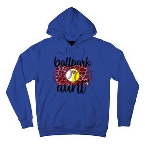 Ballpark Aunt Proud Baseball Softball Player Auntie Gift Hoodie