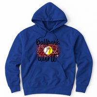 Ballpark Aunt Proud Baseball Softball Player Auntie Gift Hoodie