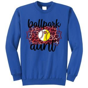 Ballpark Aunt Proud Baseball Softball Player Auntie Gift Sweatshirt