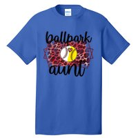 Ballpark Aunt Proud Baseball Softball Player Auntie Gift Tall T-Shirt