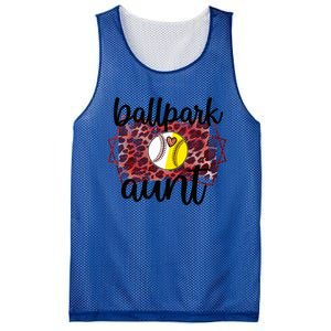 Ballpark Aunt Proud Baseball Softball Player Auntie Gift Mesh Reversible Basketball Jersey Tank