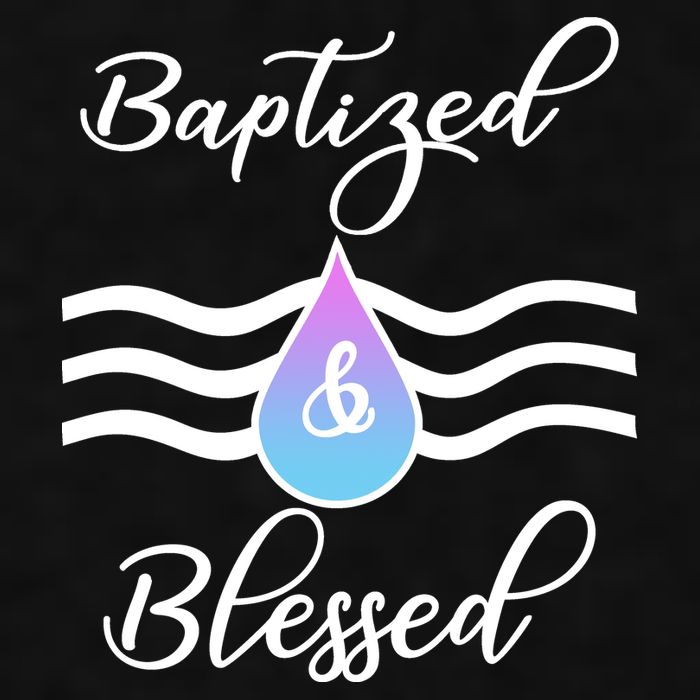 Baptized And Blessed  Ladies PosiCharge Tri-Blend Wicking Tank