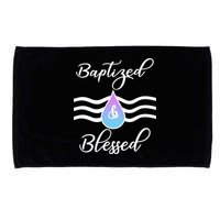 Baptized And Blessed  Microfiber Hand Towel