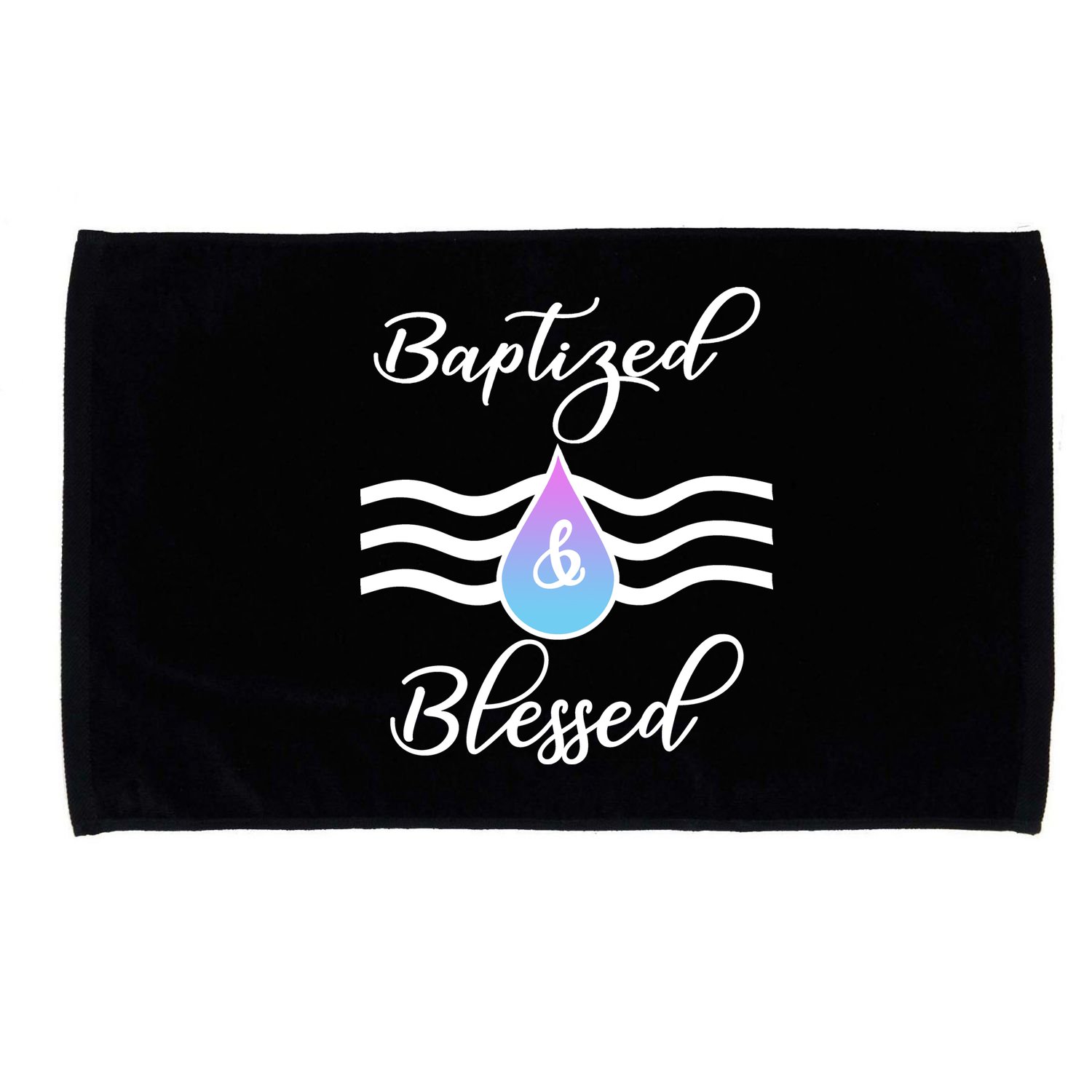 Baptized And Blessed  Microfiber Hand Towel