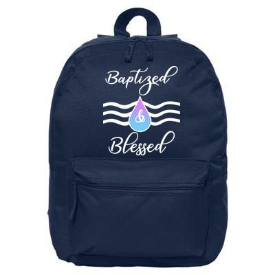Baptized And Blessed  16 in Basic Backpack