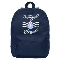 Baptized And Blessed  16 in Basic Backpack