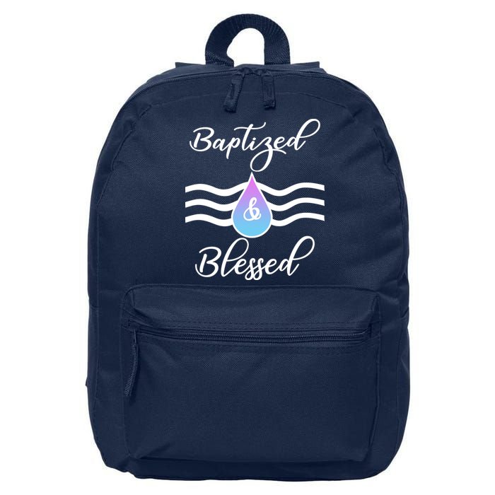 Baptized And Blessed  16 in Basic Backpack