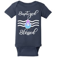 Baptized And Blessed  Baby Bodysuit