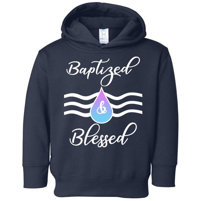 Baptized And Blessed  Toddler Hoodie