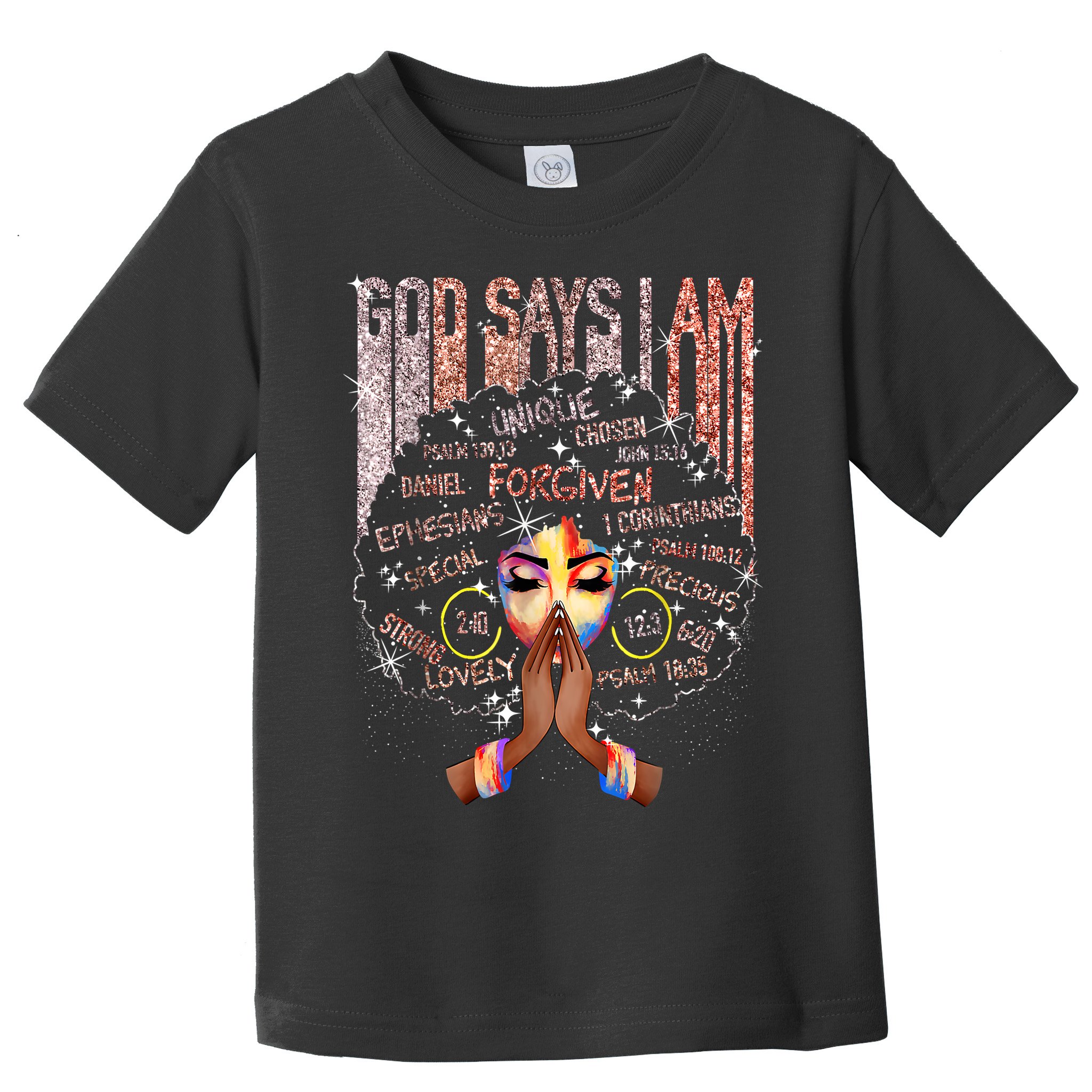Black Afro Queen Melanin Dripping African Womens Juneteenth Toddler T-Shirt