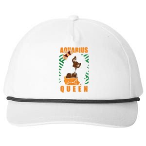 Bday Aquarius Queen Gift Snapback Five-Panel Rope Hat