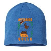 Bday Aquarius Queen Gift Sustainable Beanie