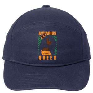 Bday Aquarius Queen Gift 7-Panel Snapback Hat