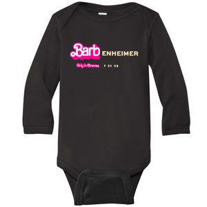 Barbenheimer Appreal Retro Women Men Baby Long Sleeve Bodysuit