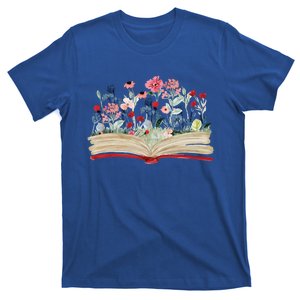 Bookworm Avid Reader Flowers Literature Meaningful Gift Book Reading Cool Gift T-Shirt